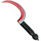 Bloody Sickle Weapon Prop - Fake Zombie Costume Accessories Weapons Knife Props with Jolly Roger Handle